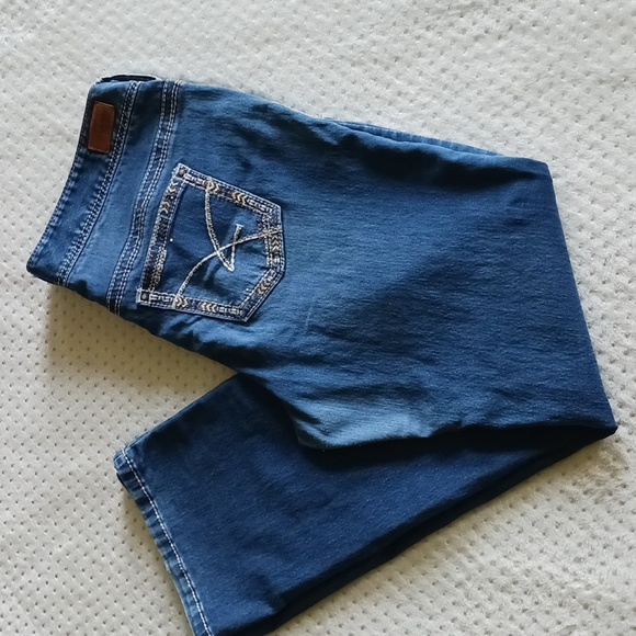 Amethyst Womens Boot Cut Jeans Whiskered size 14 - Picture 10 of 11